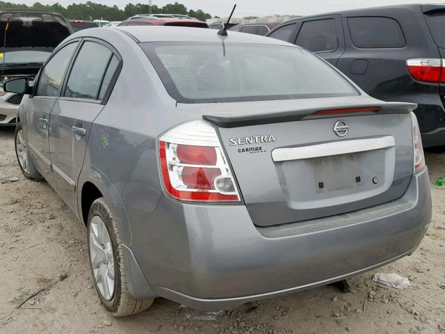 3N1AB6AP2BL713911 - 2011 NISSAN SENTRA 2.0 GRAY photo 3