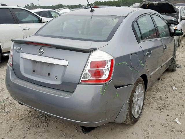 3N1AB6AP2BL713911 - 2011 NISSAN SENTRA 2.0 GRAY photo 4