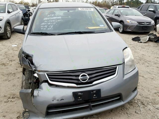 3N1AB6AP2BL713911 - 2011 NISSAN SENTRA 2.0 GRAY photo 9