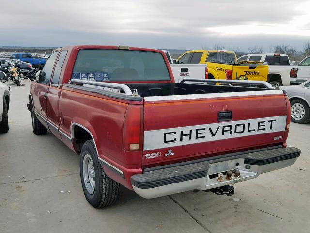 2GCEC19H7M1174444 - 1991 CHEVROLET GMT-400 C1 BURGUNDY photo 3