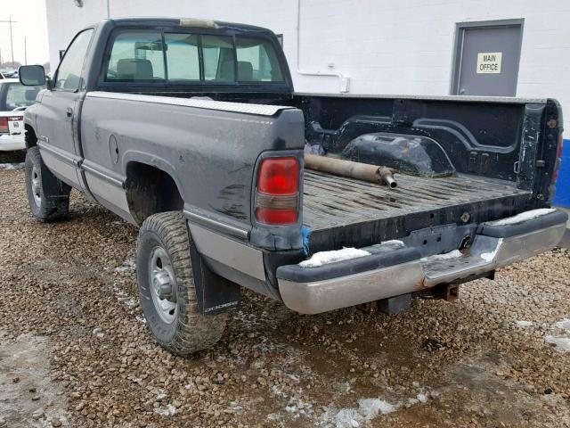 1B7KF26Z2SS231658 - 1995 DODGE PICKUP BLACK photo 3