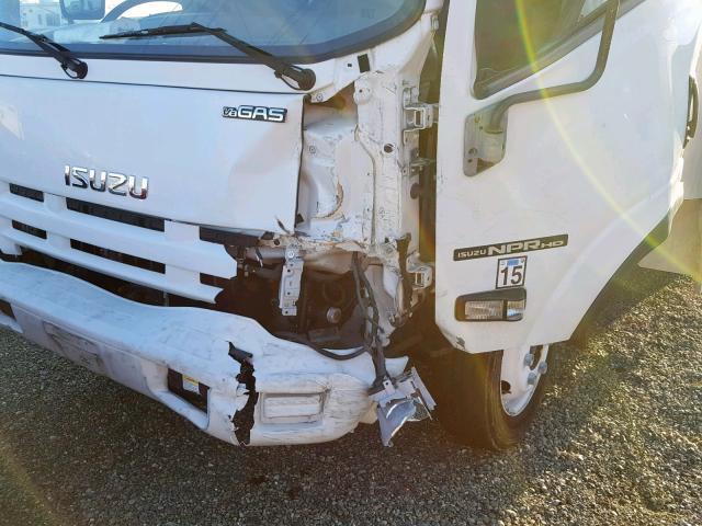 54DC4W1B8CS805236 - 2012 ISUZU NPR HD WHITE photo 9