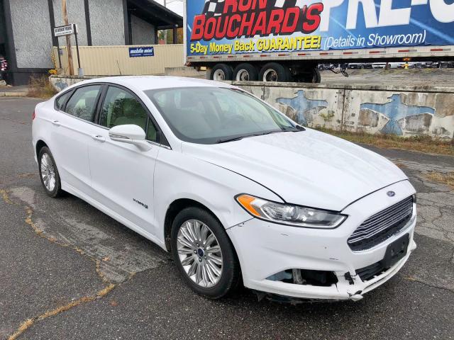 3FA6P0LU8DR350167 - 2013 FORD FUSION SE WHITE photo 1