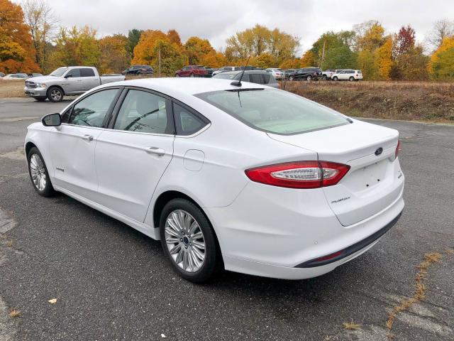 3FA6P0LU8DR350167 - 2013 FORD FUSION SE WHITE photo 3