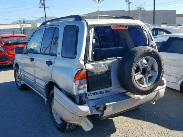 2CNBE634026909518 - 2002 CHEVROLET TRACKER LT SILVER photo 3