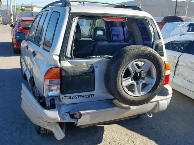 2CNBE634026909518 - 2002 CHEVROLET TRACKER LT SILVER photo 9