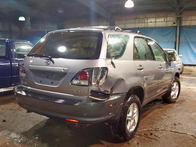 JTJHF10U210222483 - 2001 LEXUS RX 300 SILVER photo 4