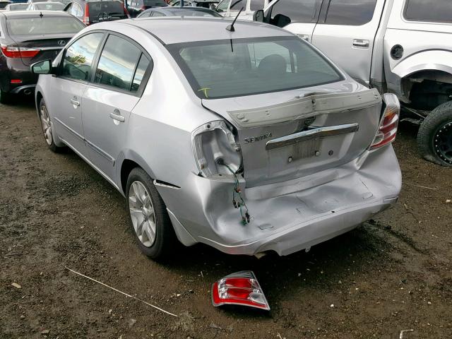 3N1AB6AP7BL681098 - 2011 NISSAN SENTRA 2.0 SILVER photo 3