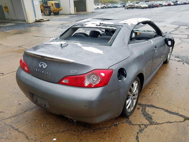 JN1CV6FE0AM353985 - 2010 INFINITI G37 BASE GRAY photo 4