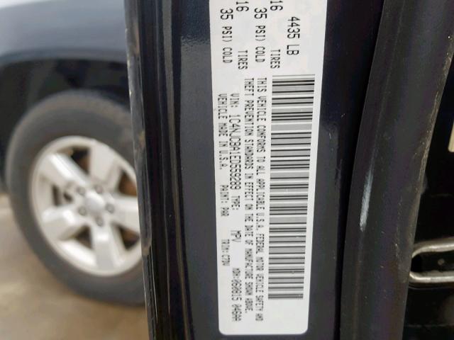 1C4NJCBA1ED559289 - 2014 JEEP COMPASS SP შავი ფოტო 10