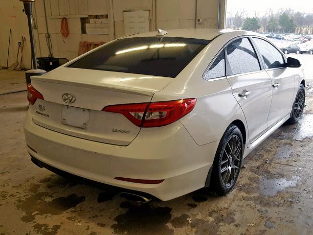 5NPE34AF1FH134888 - 2015 HYUNDAI SONATA SPO WHITE photo 4