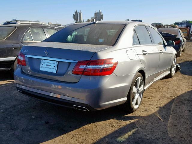 WDDHF5GB1BA357387 - 2011 MERCEDES-BENZ E 350 GRAY photo 4