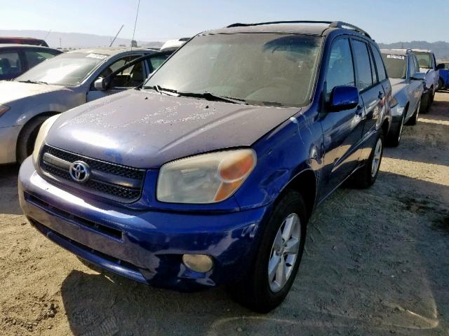 JTEGD20V340003924 - 2004 TOYOTA RAV4 BLUE photo 2