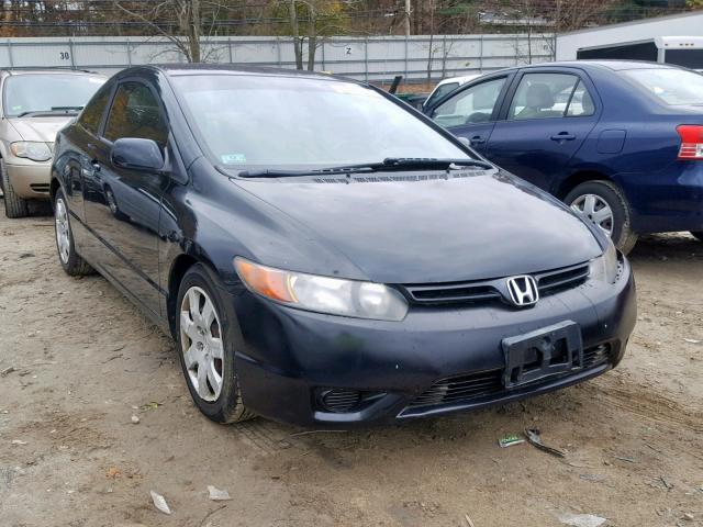 2HGFG12686H528159 - 2006 HONDA CIVIC LX BLACK photo 1