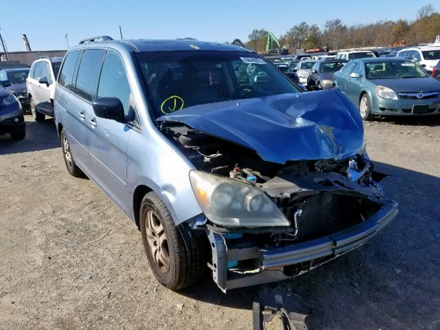 5FNRL38666B069620 - 2006 HONDA ODYSSEY EX BLUE photo 1