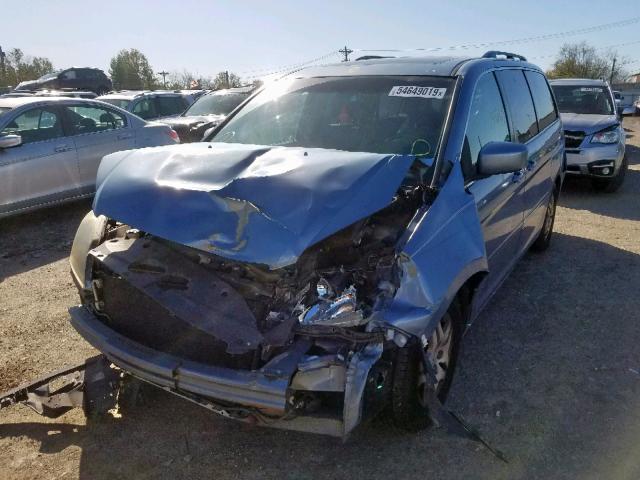 5FNRL38666B069620 - 2006 HONDA ODYSSEY EX BLUE photo 2