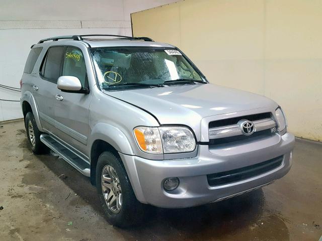 5TDBT48A85S233942 - 2005 TOYOTA SEQUOIA LI SILVER photo 1