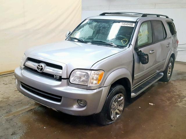 5TDBT48A85S233942 - 2005 TOYOTA SEQUOIA LI SILVER photo 2