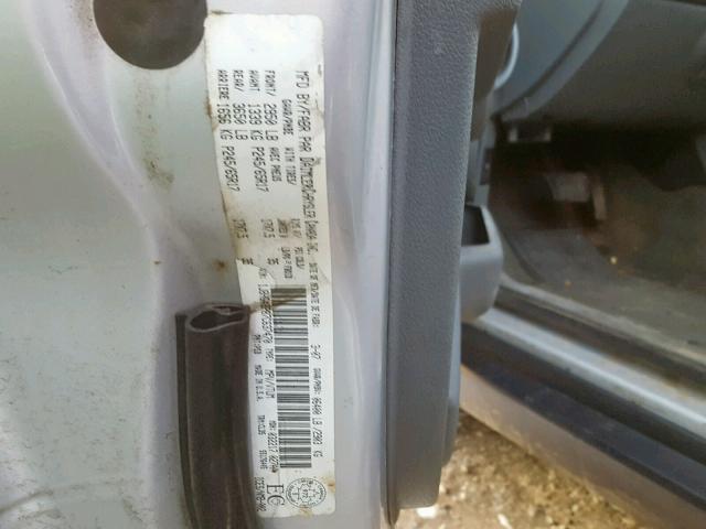 1J8HG48P87C637470 - 2007 JEEP COMMANDER 银色 照片 10