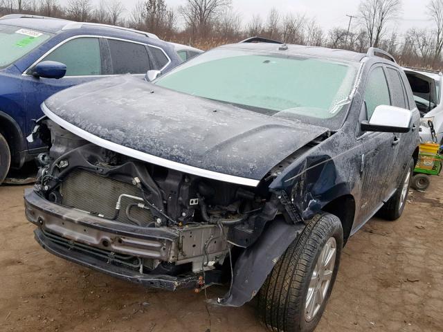 2LMDU68C48BJ34639 - 2008 LINCOLN MKX BLUE photo 2