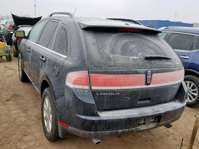 2LMDU68C48BJ34639 - 2008 LINCOLN MKX BLUE photo 3