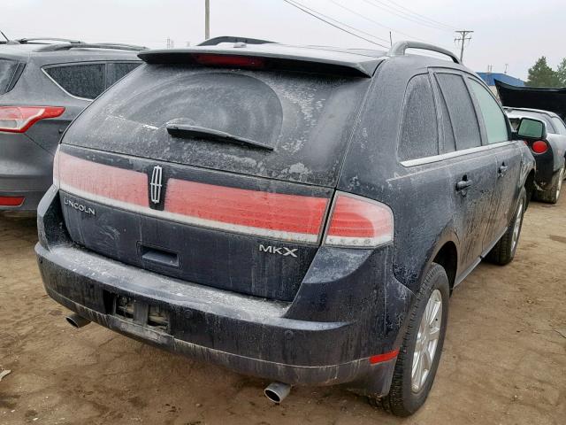 2LMDU68C48BJ34639 - 2008 LINCOLN MKX BLUE photo 4