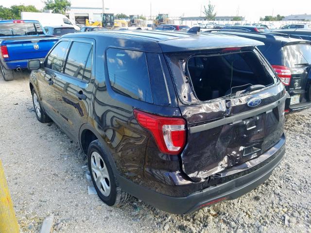 1FM5K8AR1GGA27961 - 2016 FORD EXPLORER P BROWN photo 3