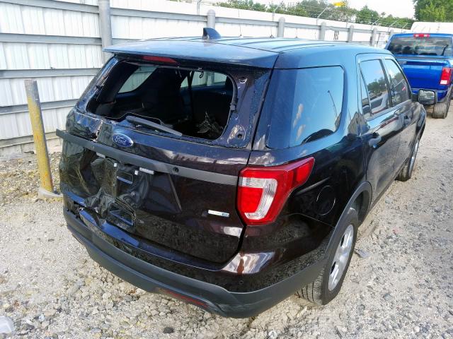 1FM5K8AR1GGA27961 - 2016 FORD EXPLORER P BROWN photo 4