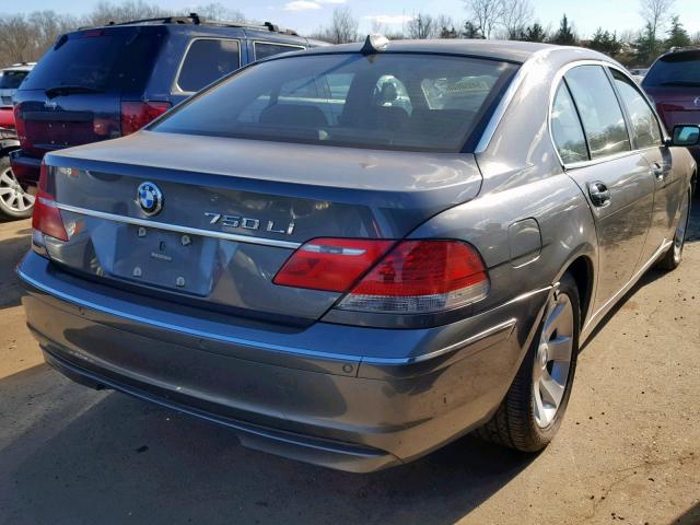 WBAHN83546DT60798 - 2006 BMW 750 LI GRAY photo 4