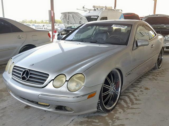 WDBPJ75J71A014039 - 2001 MERCEDES-BENZ CL 500 SILVER photo 2