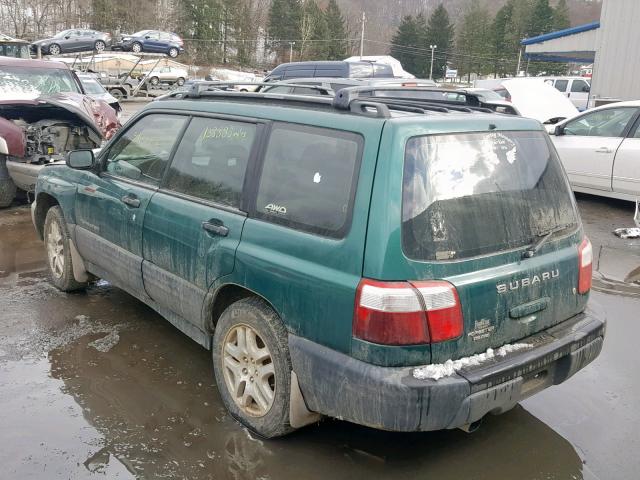 JF1SF63521H723424 - 2001 SUBARU FORESTER L GREEN photo 3