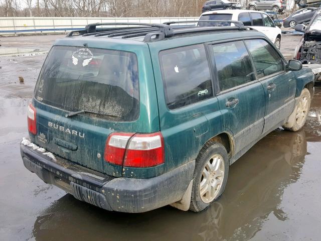 JF1SF63521H723424 - 2001 SUBARU FORESTER L GREEN photo 4