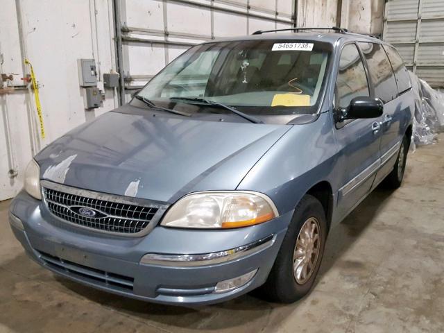 2FMZA5243XBB57463 - 1999 FORD WINDSTAR S BLUE photo 2