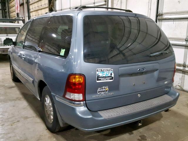 2FMZA5243XBB57463 - 1999 FORD WINDSTAR S BLUE photo 3