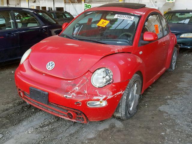 3VWDD21C0YM465586 - 2000 VOLKSWAGEN NEW BEETLE 红色 照片 2