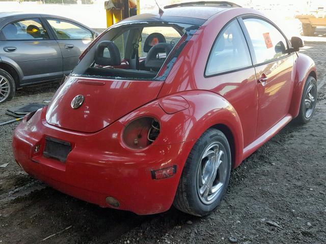 3VWDD21C0YM465586 - 2000 VOLKSWAGEN NEW BEETLE 红色 照片 4