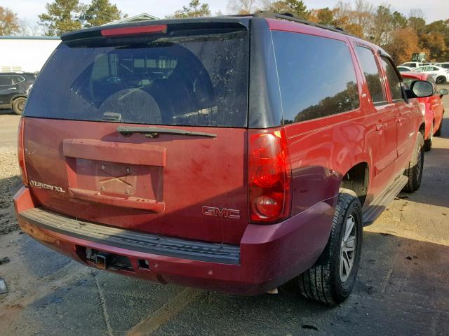 1GKFK16387R205524 - 2007 GMC YUKON XL K MAROON photo 4