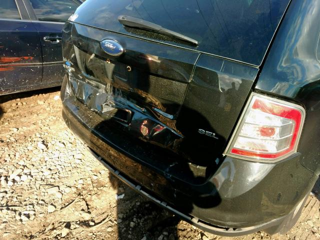 2FMDK38C38BB17976 - 2008 FORD EDGE SEL BLACK photo 9