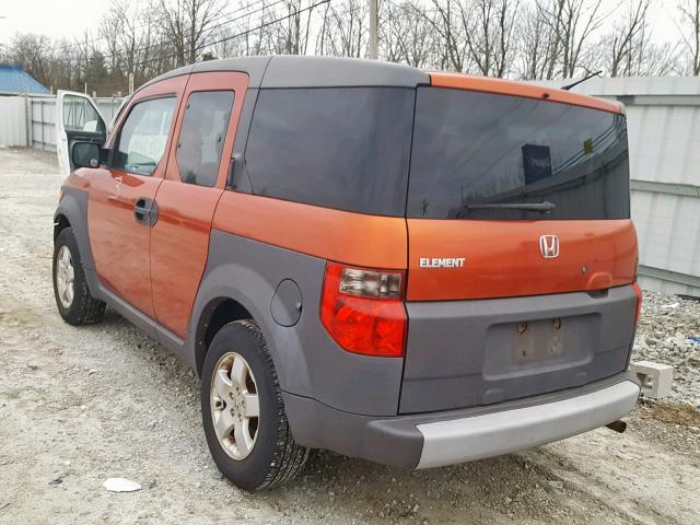 5J6YH28573L027975 - 2003 HONDA ELEMENT EX ORANGE photo 3