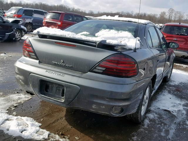 1G2NF52F44M618380 - 2004 PONTIAC GRAND AM S GRAY photo 4