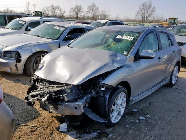 JM1BL1L50C1584900 - 2012 MAZDA 3 S GRAY photo 2