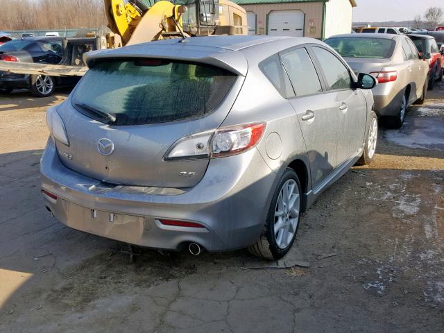 JM1BL1L50C1584900 - 2012 MAZDA 3 S GRAY photo 4