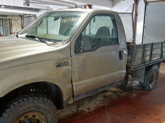 1FTSF31PX4EC72391 - 2004 FORD F350 SRW S TAN photo 9