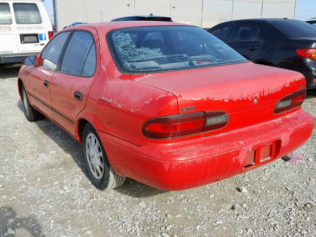 1Y1SK5361PZ024390 - 1993 GEO PRIZM BASE წითელი ფოტო 3