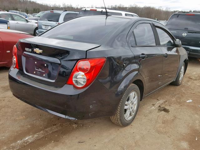 1G1JB5SH6C4113245 - 2012 CHEVROLET SONIC LS 黑色 照片 4