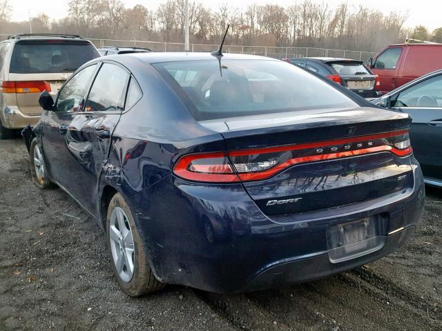 1C3CDFBB9FD247901 - 2015 DODGE DART SXT BLUE photo 3