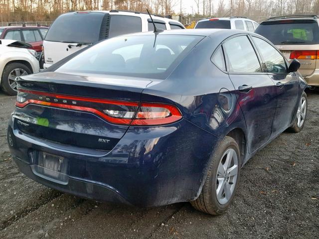 1C3CDFBB9FD247901 - 2015 DODGE DART SXT BLUE photo 4