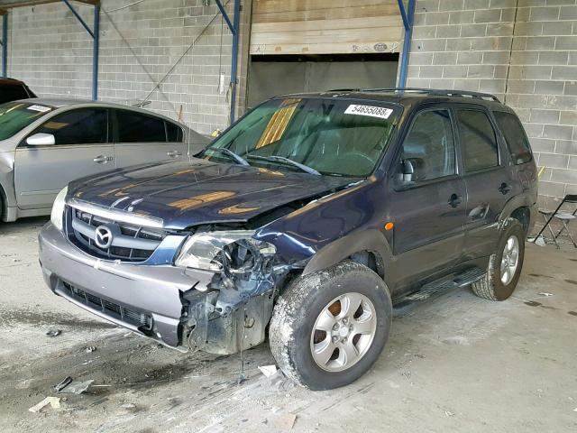 4F2CZ06113KM10088 - 2003 MAZDA TRIBUTE ES BLUE photo 2