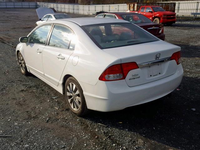 19XFA16979E022858 - 2009 HONDA CIVIC EXL WHITE photo 3