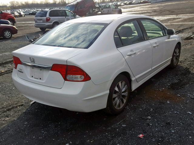 19XFA16979E022858 - 2009 HONDA CIVIC EXL WHITE photo 4